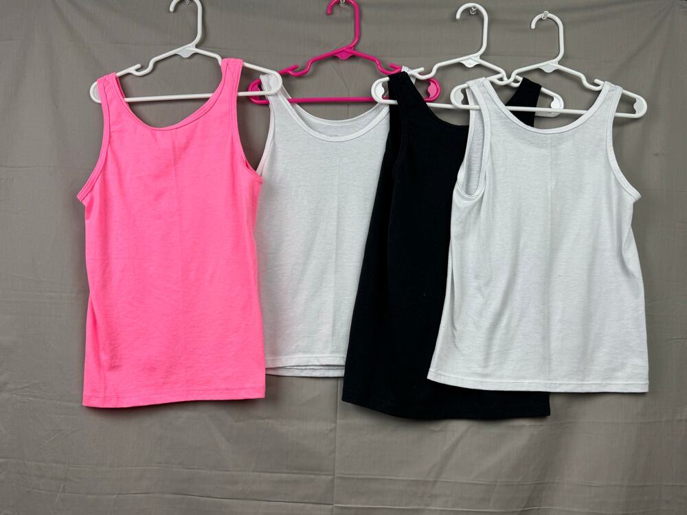 Fruit of the Loom Girls 4 Pack Tank Top, Size Small